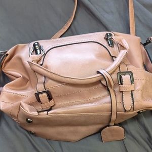 Pink leather bag purse